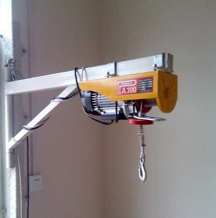 微型電動葫蘆室內安裝示意圖